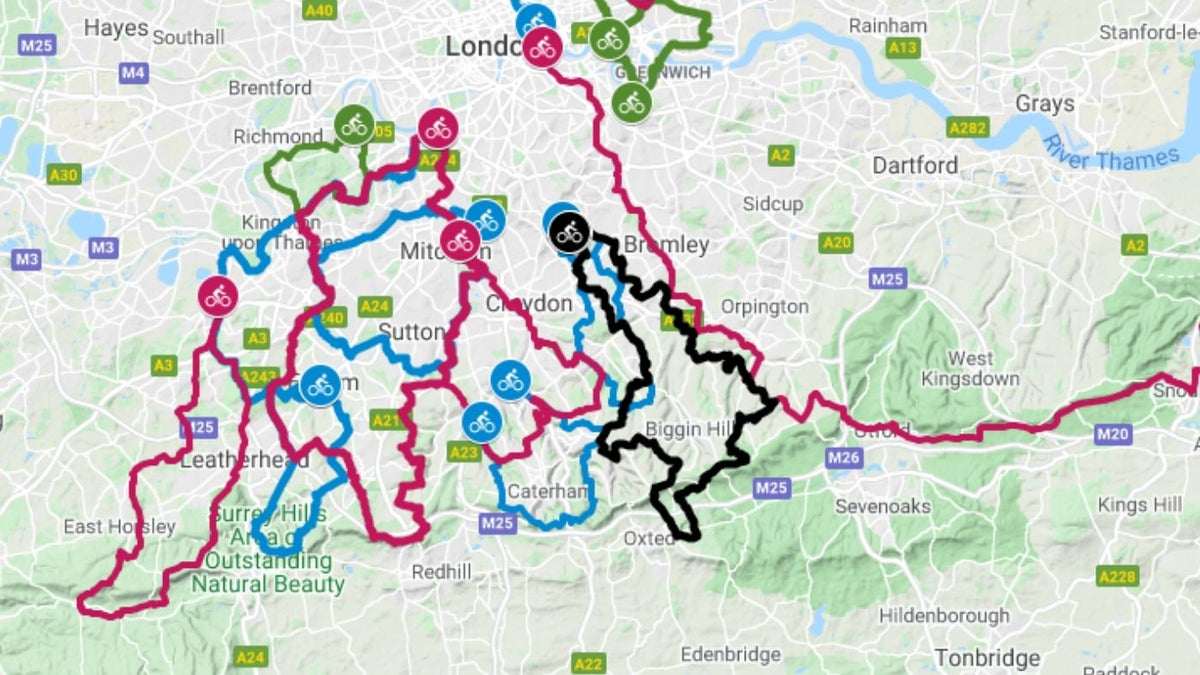 A bible of London’s hidden off road bike routes. Hidden Tracks Cycling