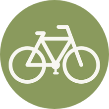 Icon with bike for Hidden Tracks Cycling