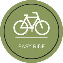 Bike icon depicting a green or easy Hidden Tracks Cycling Gravel Bike ride