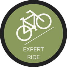 Icon indicating a Hidden Tracks Cycling Expert ride, GPX route or tour