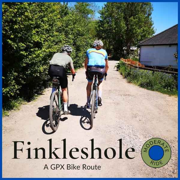 A pair of Gravel riders enjoying the Hidden Tracks Cycling GPX route of a gravel ride in South London
