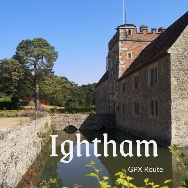Ightham Mote, a medieval moated manor house on a summers day