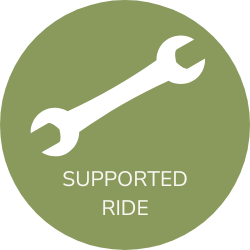 Icon confirming that this Hidden Tracks Gravel ride is supported with a mechcanic