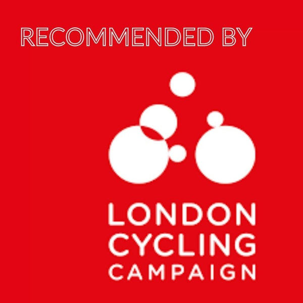 Red logo of the London Cycling Campaign
