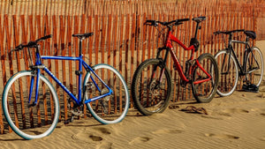 Selection of bikes suitable for riding on the bridleways 