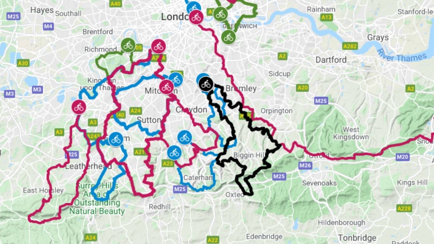 A bible of London’s hidden off road bike routes. Hidden Tracks Cycling