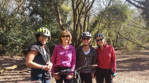 Group of Women cyclists on a Hidden Tracks Cycle ride 