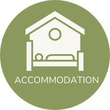 Icon confirming that accommodation is included in this Hidden Tracks Cycling tour 