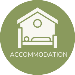 Icon confirming that accommodation is included in this Hidden Tracks Cycling tour 