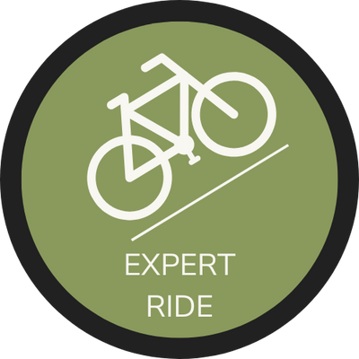 Icon indicating a Hidden Tracks Cycling Expert ride, GPX route or tour 