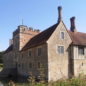 Wonderful Ightham Mote, a medieval Moted manor house nestled in a valley in Kent best seen on a Gravel Bike 