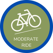 Icon depicting a Hidden Tracks Cycling Moderate guide gravel ride, gravel GPX route or bike tour.