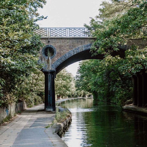 Bridge over the Regents Canal near London Zoo as discovered on Hidden Tracks Cycling to Palace to Palace cycling tour across London 