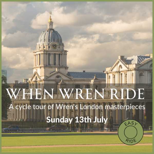 Promo picture feathering the Old Royal Naval College in Greenwich, destination of Hidden Tracks Cycling's bike ride through London 