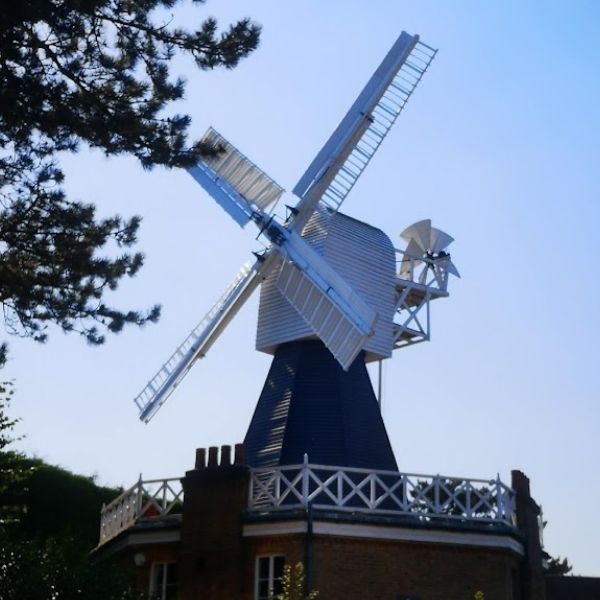 The Windmill on Wimbledon Common, on the Womble Hunt bike ride one of Hidden Tracks Cycling collection of Bike routes around London 