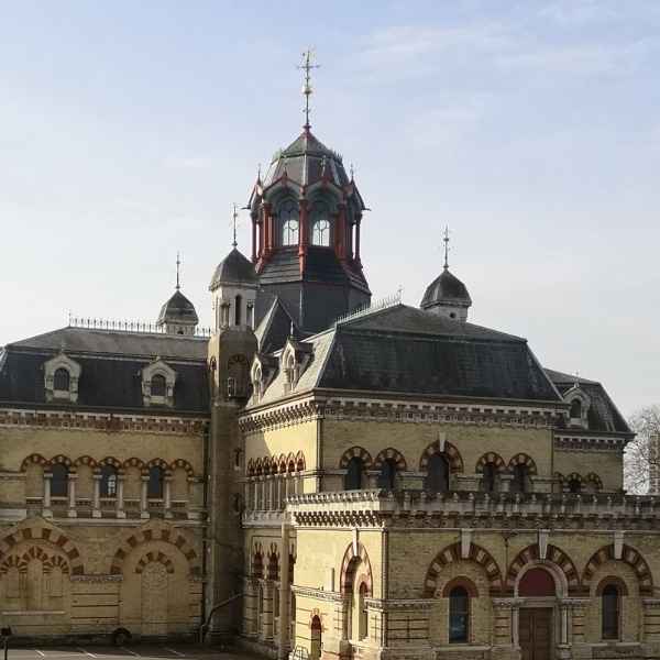 Abbey Mills Pumping Station, Bazalgette's "cathedral of sewage", on the Tidal Explorer route